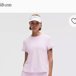 lululemon athletica Light Pink Short Sleeve Tee
